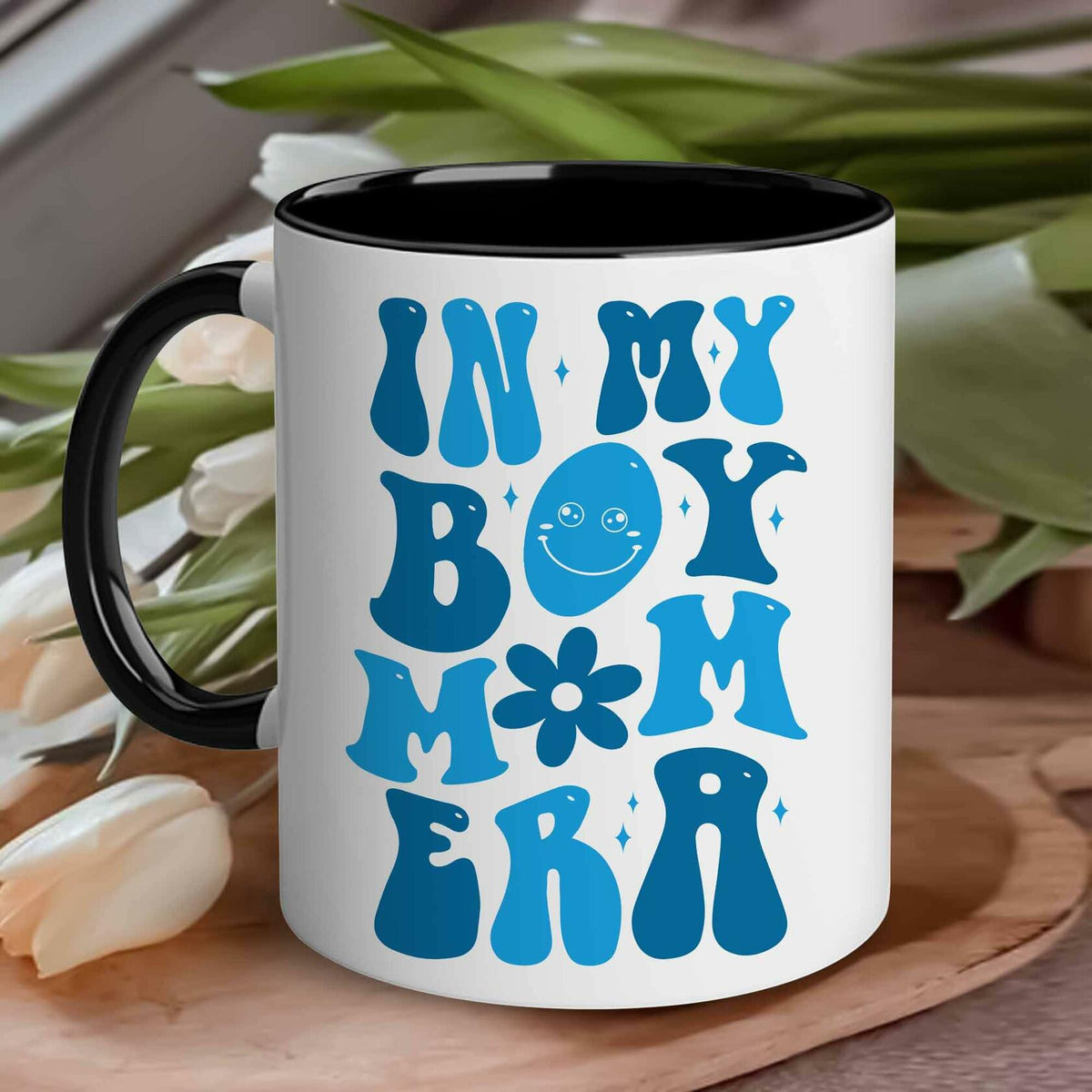 [Like New] CHIMCHICHCHOE Boy Mom Era Coffee Mug Multicolor Accent 11 OZ Ceramic