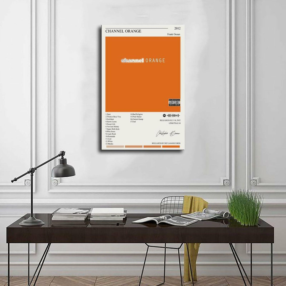 Nomzie Frank Ocean Channel Orange Album Cover Poster 12x18 inches