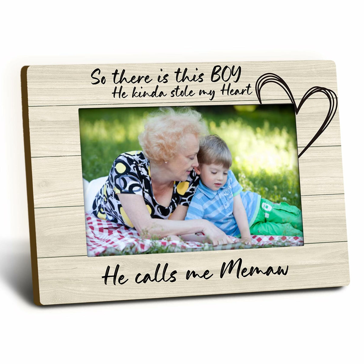 Foyoulame Uncle 4x6 Wooden Photo Frame Tabletop Memaw Color