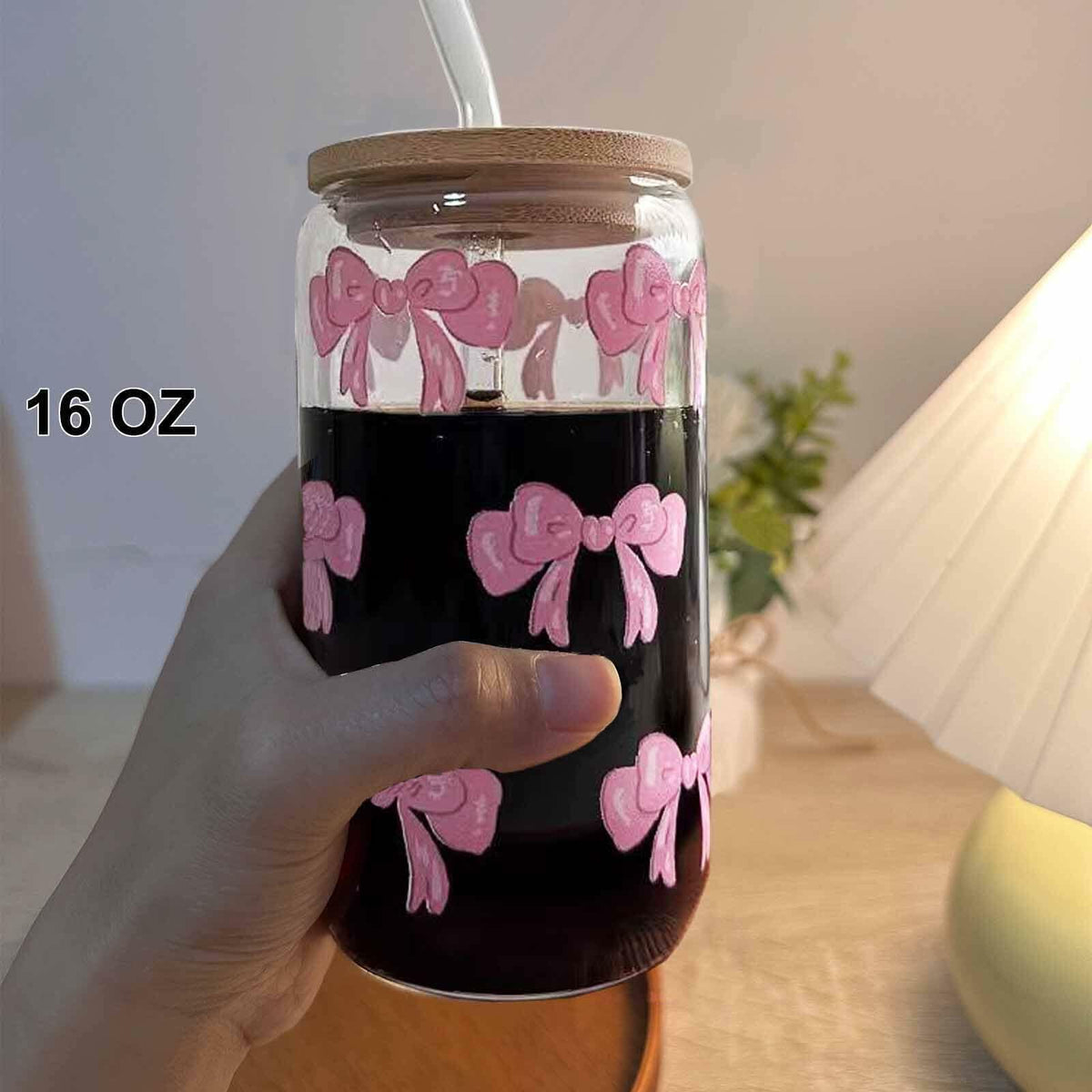 MEOGUTYI Cool Aunties Nephew 16oz Glass Can Shaped Cups with Lids & Straws
