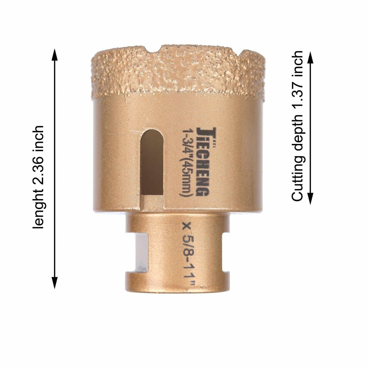 Diamond Core Drill Bit 45mm 1-3/4in Hole Saw for Granite Marble Concrete