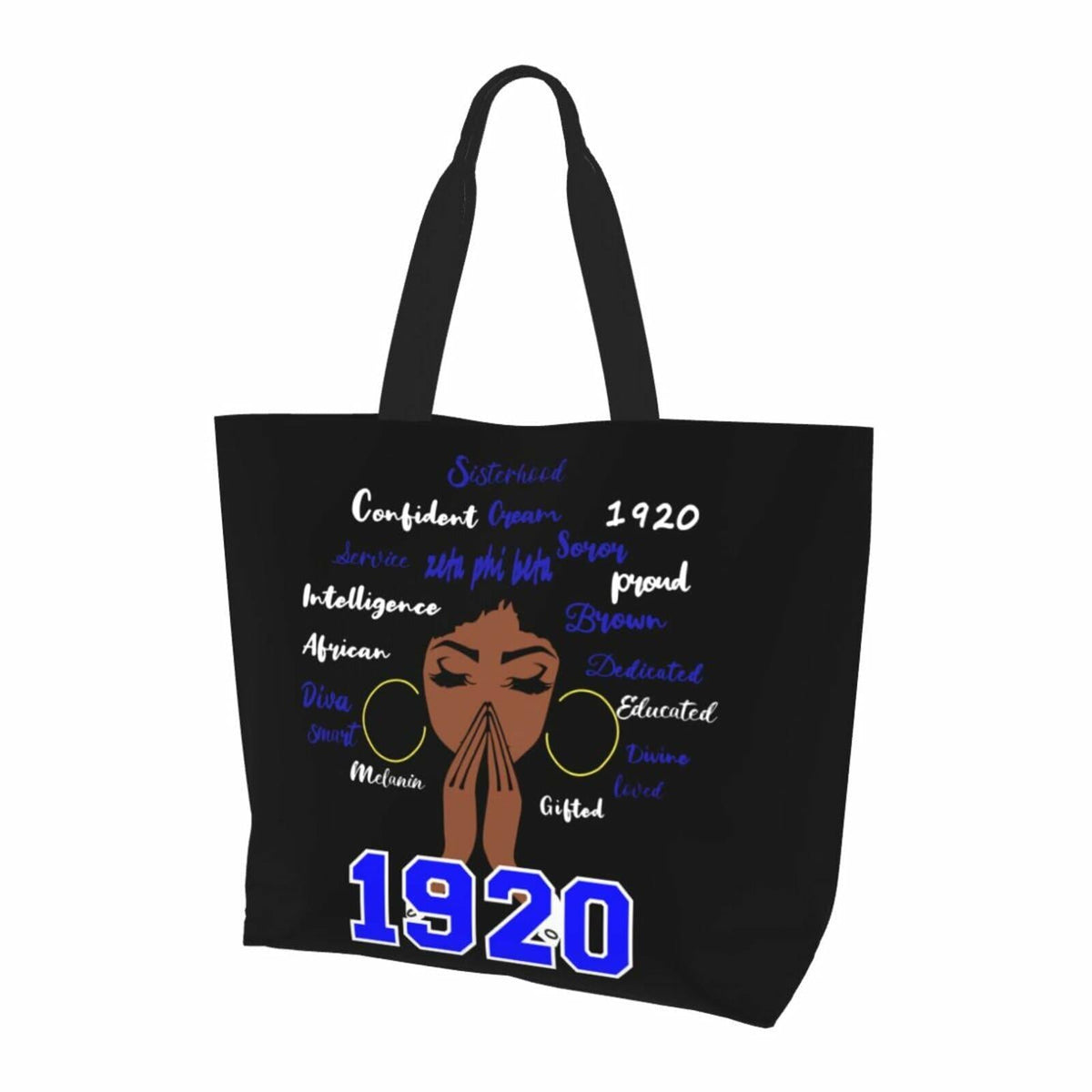 Generic Zeta 1920 Tote Bag Foldable Canvas Travel Shopping Storage Bag One Size