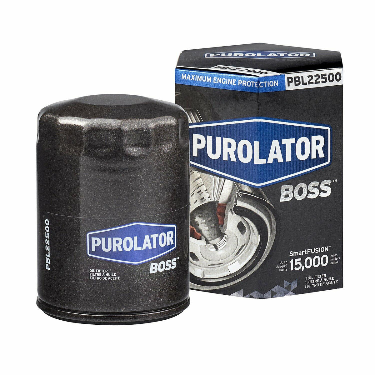 PurolatorBOSS Maximum Engine Protection Spin On Oil Filter GM Ford Compatible