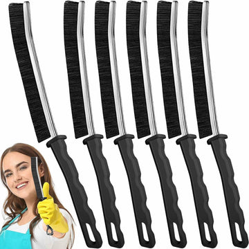 AUDELN Crevice Cleaning Brush 6pcs Hard Bristle Shower Bathroom Tools