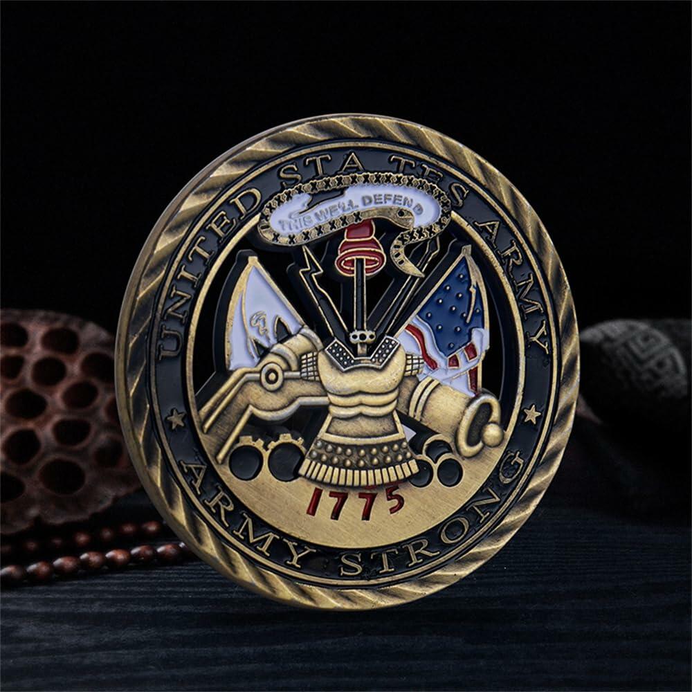Army Air Force 1775 Bronze Challenge Coin Military Honor Collectible