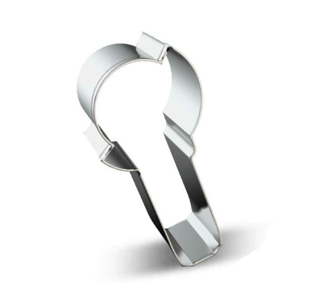WJSYSHOP Angle Grinder Shape Cookie Cutter Stainless Steel Silver