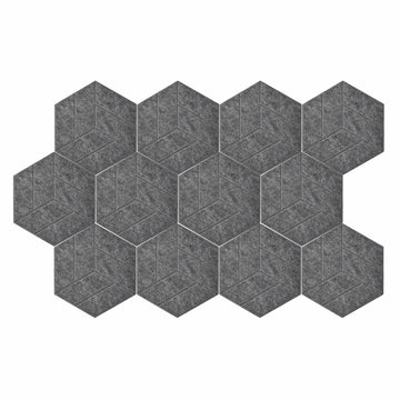 PATIKIL 12 Pack Acoustic Panels 12"x10" Self Adhesive Soundproof Wall Tiles