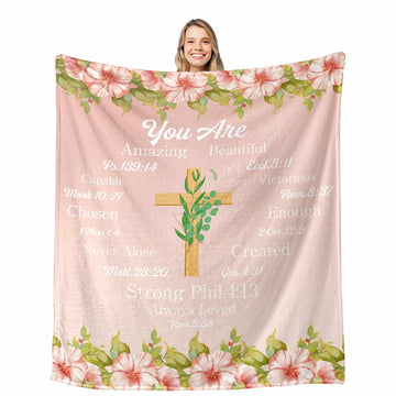 Christian Religious Blanket Baptism Confirmation First Communion 50x60