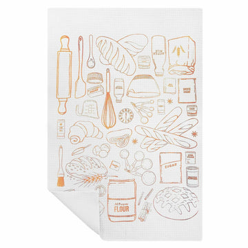 XUNLURY Baking Kitchen Towels Tea Towels Color-04 16x24 Inch