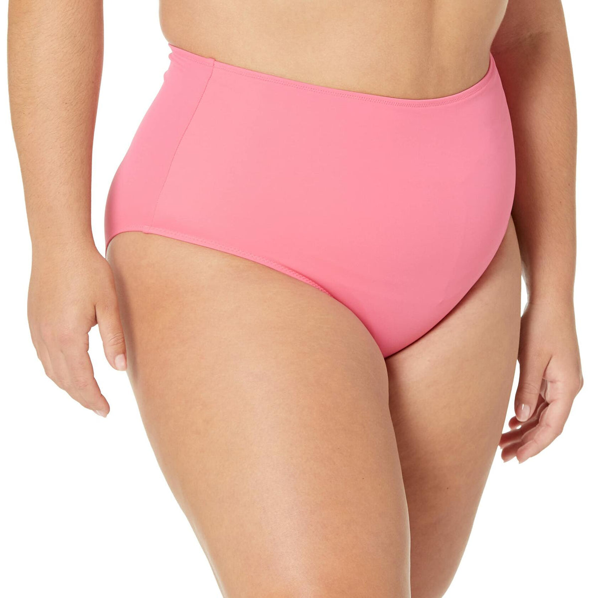 Amazon Essentials Women's High Waist Swim Bottom Hot Pink Size S