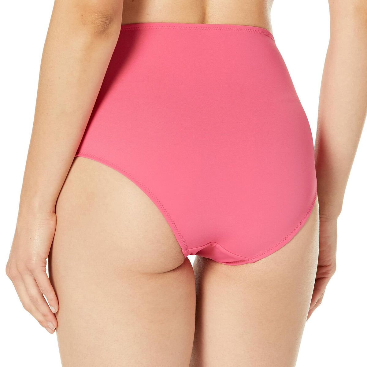 Amazon Essentials Women's High Waist Swim Bottom Hot Pink Size S