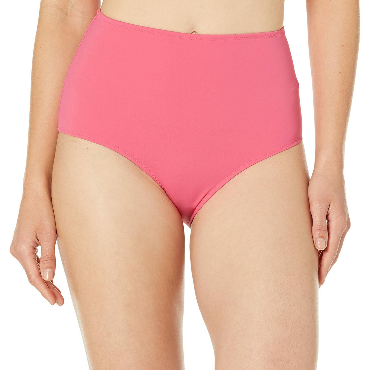 Amazon Essentials Women's High Waist Swim Bottom Hot Pink Size S