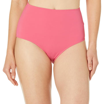 Amazon Essentials Women's High Waist Swim Bottom Hot Pink Size S