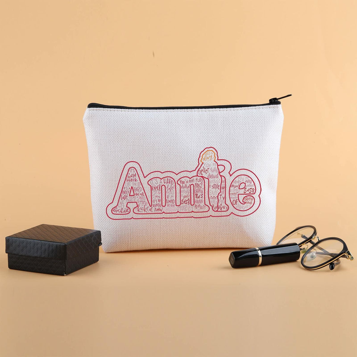 G2TUP You're Never Fully Dressed Without a Smile Makeup Bag Travel Toiletry Bag