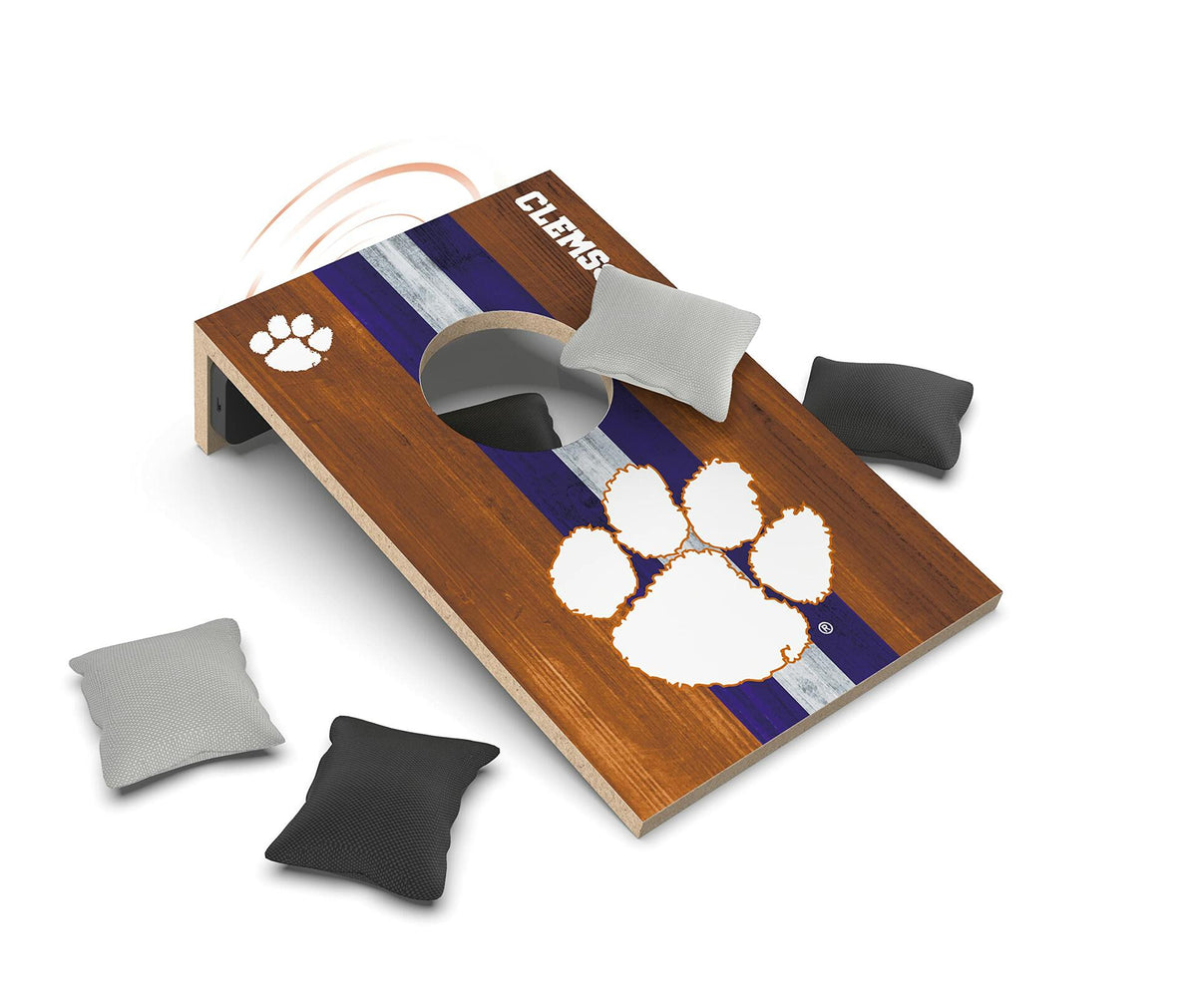 SOAR NCAA Clemson Tigers Tabletop Cornhole Game Bluetooth Speaker