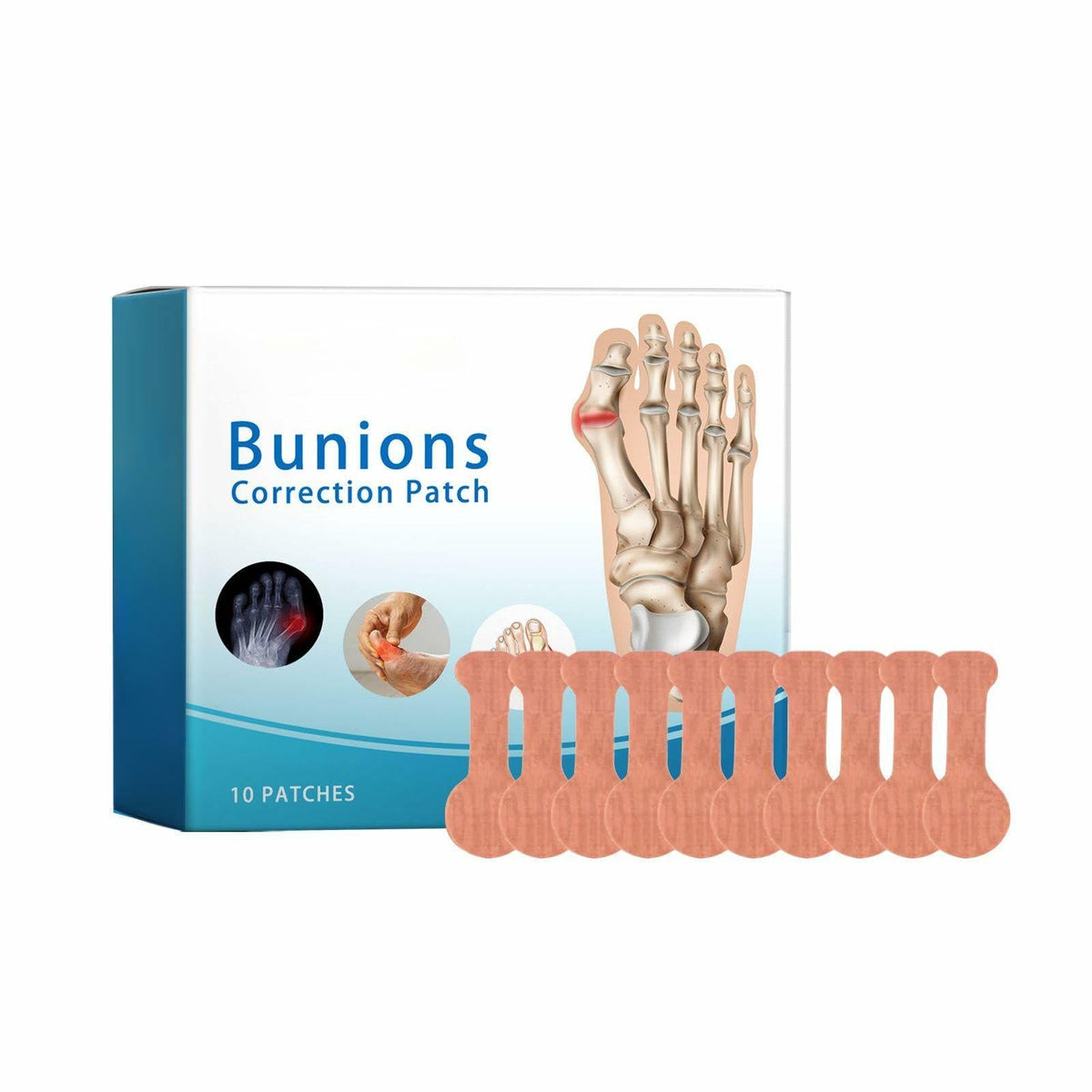 Befada Bunion Cushions Patch Waterproof Adhesive Pads for Men & Women 10 Tablets