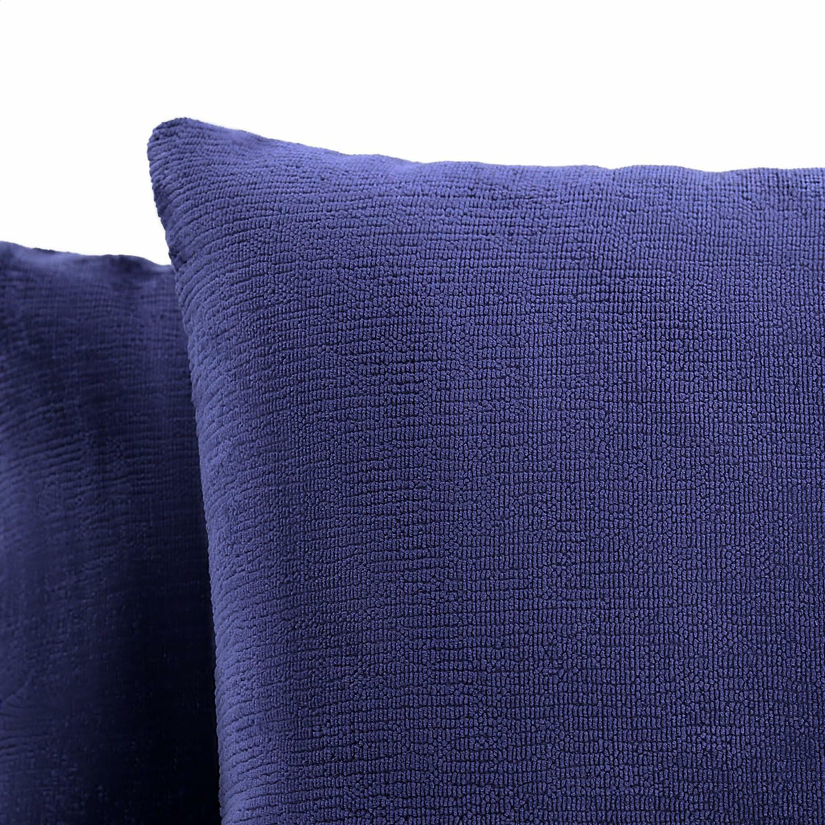 LeFadrie Chenille Pillow Covers Pack of 2 18x18 Midnight Sail Fade-Resistant