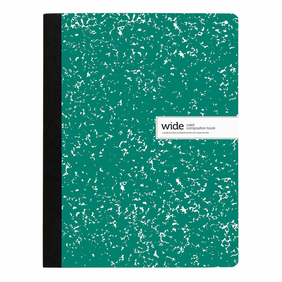 Office Depot Composition Notebook Wide Ruled Green/White 100 Sheets 9.75x7.5