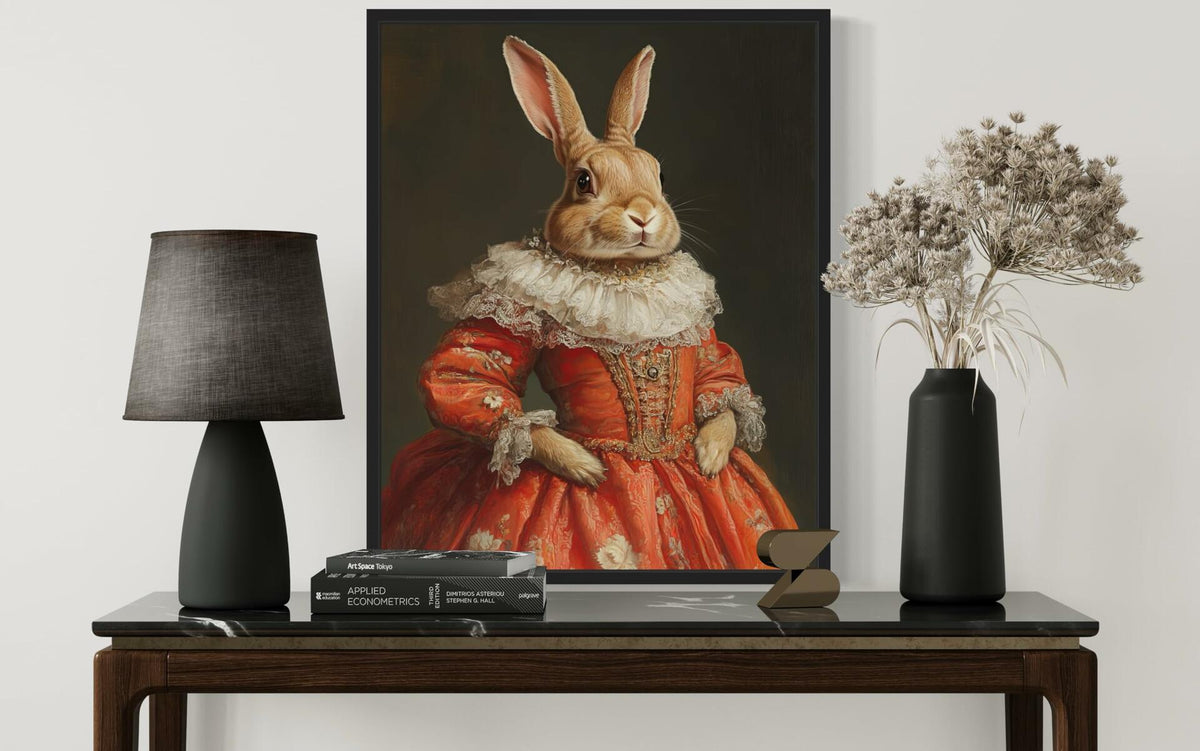 aj decor Rabbit Art Print Poster 8x10 inches Unframed Nature Wall Decor