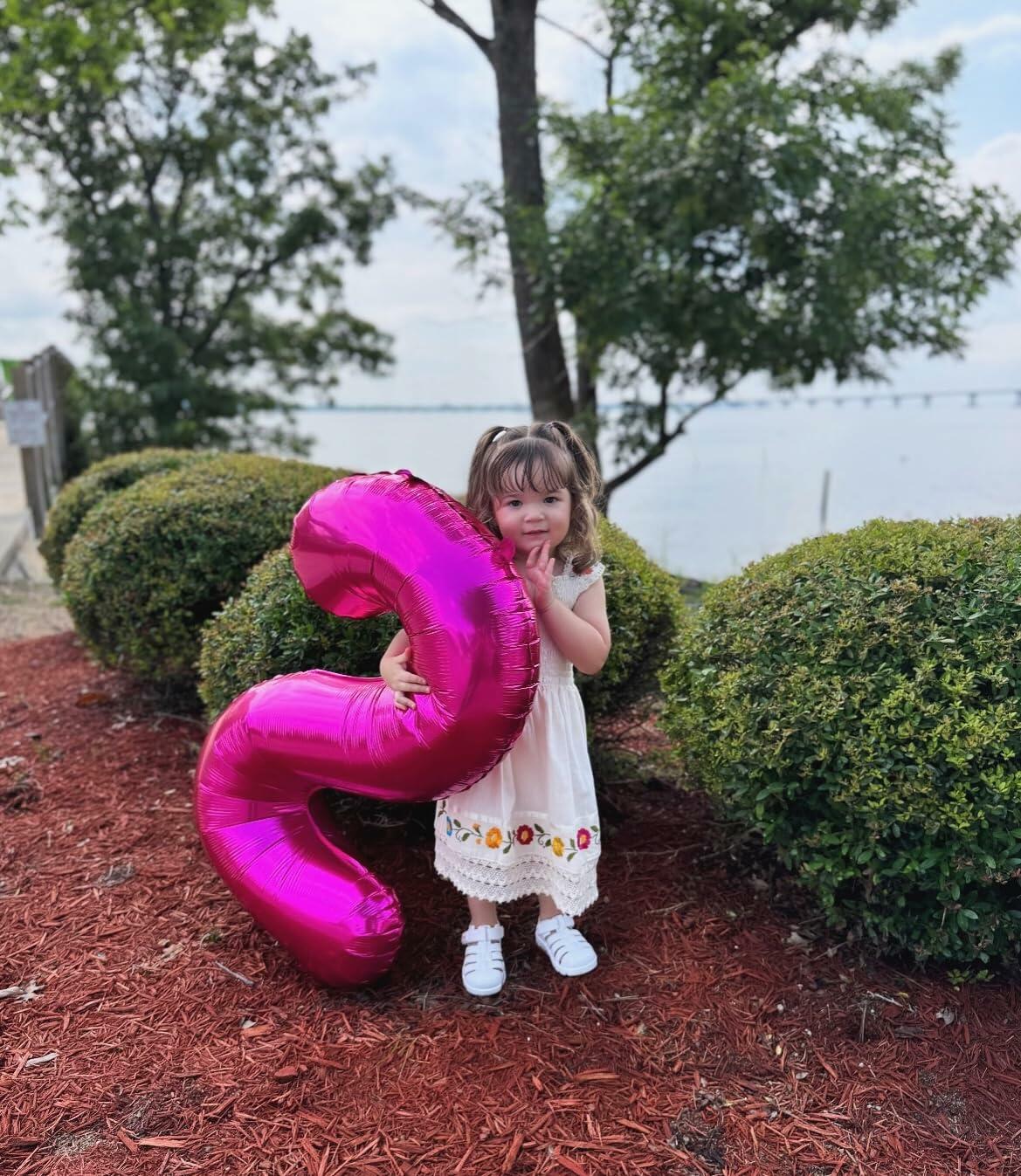 40in Pink Number 9 Balloon Large Foil Birthday Decoration for Men Women Kids