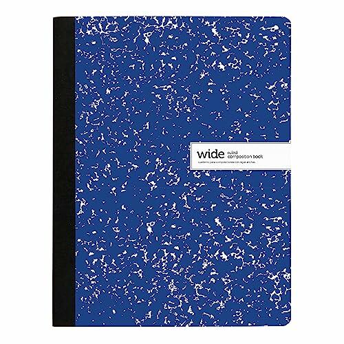 Office Depot Composition Notebook Wide Ruled Blue 100 Sheets 9.75x7.5