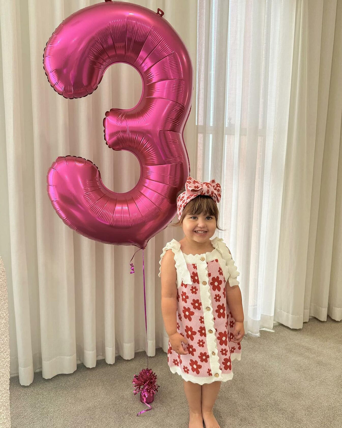 40in Pink Number 9 Balloon Large Foil Birthday Decoration for Men Women Kids