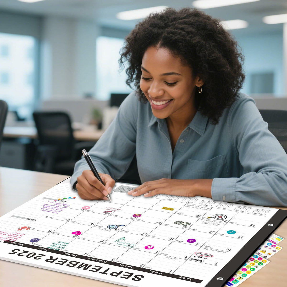 Gannyfer 2026 Desk Calendar 22x17 Large Monthly Planner with To-Do List