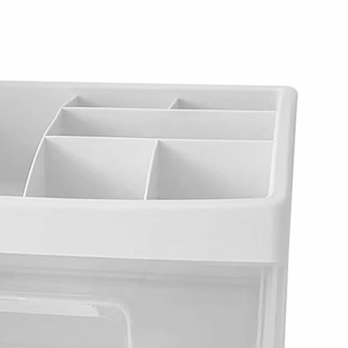 [Like New] JDEFARF Clear Desktop Storage Organizer 3 Drawers Transparent Makeup Box