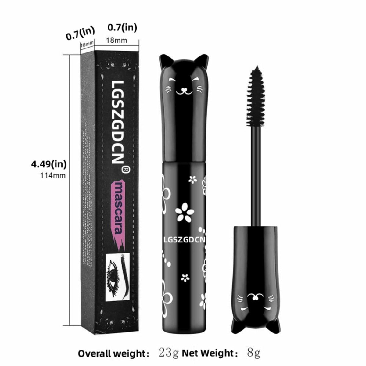 LGSZGDCN Mascara Liquid Black Lashes Makeup Eyes Extensions 1 Ounce