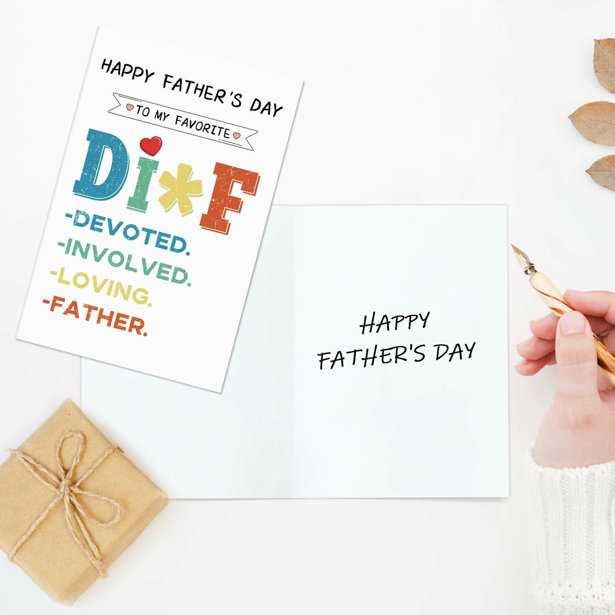 xiangqiankan Father's Day Card Husband Boyfriend Vintage 5x8 inches 2D-008