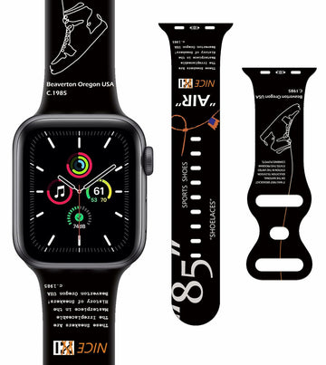GSDUGYBG Sports Silicone Watch Band Waterproof Black Compatible 38-49mm