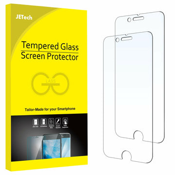 JETech Tempered Glass Screen Protector for iPhone 8 Plus 7 Plus 5.5-Inch 2-Pack