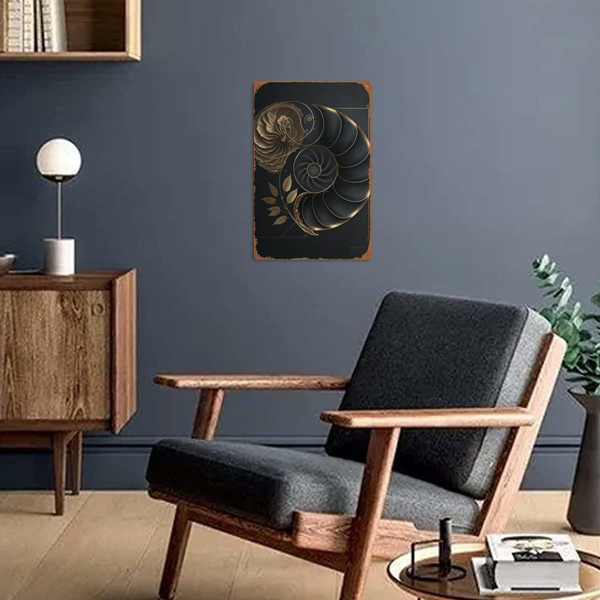 Fibonacci Golden Ratio Metal Tin Sign 8x12 Retro Wall Art Home Decor