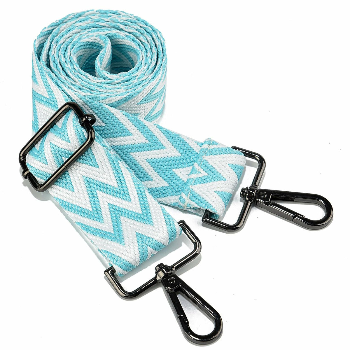 Purse Strap Adjustable Crossbody Replacement Wide Shoulder Strap Gunmetal