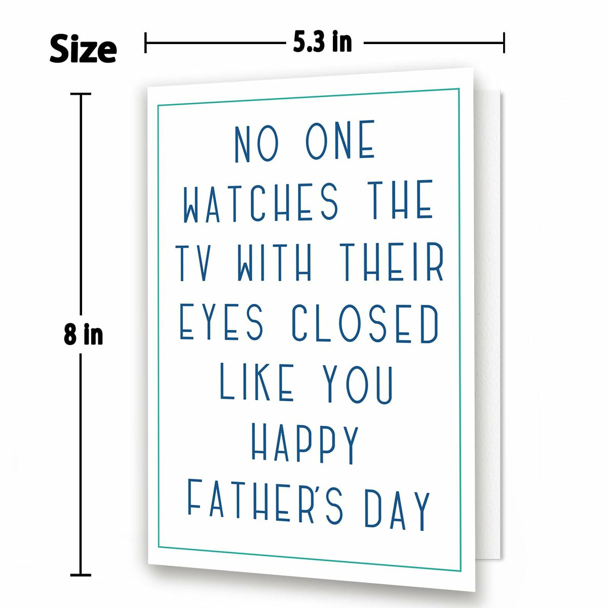 HEJOYN Father's Day Card for Dad Grandpa Husband Cute TV Joke Design