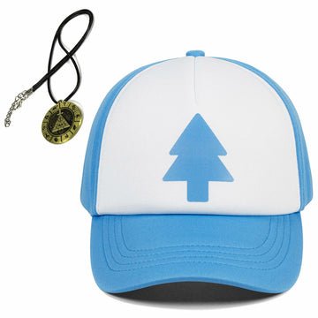 Smatutor Dipper Pines Hat Cosplay Cap w/ Pendant for Adults & Kids