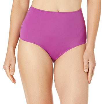 Amazon Essentials Women’s High Waist Swim Bottom Violet Size Small
