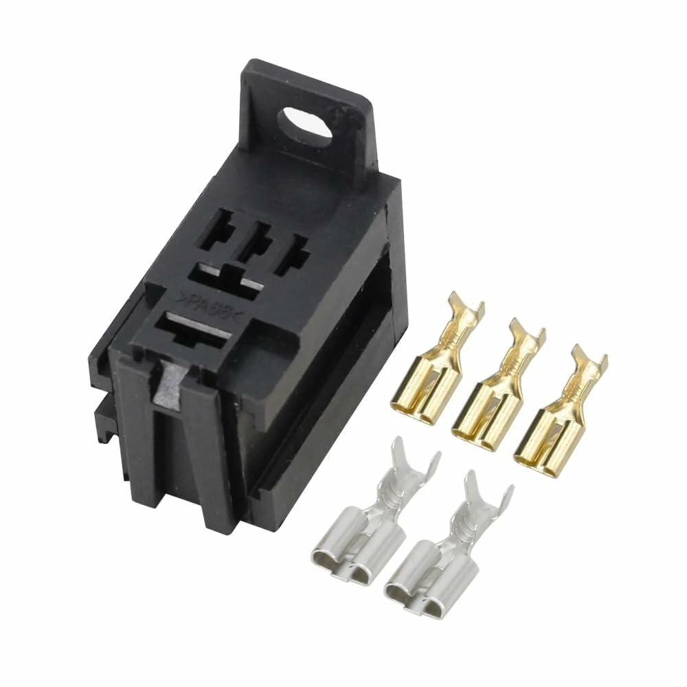 CNLW 4Pin 12V/24V 30A Violet Automotive Relay Modified Nylon Flame Retardant
