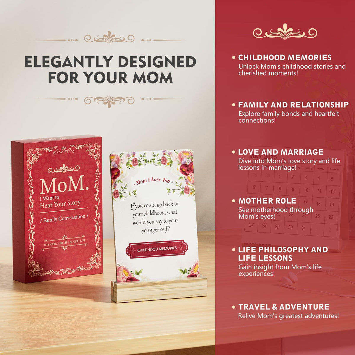 Dreambrook Mom Conversation Cards Meaningful Talk Mothers Day Gift