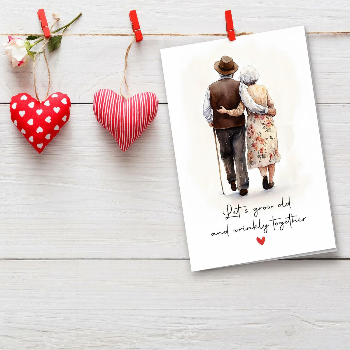 Pawzity Anniversary Birthday Card for Couple 5.3x8in with Envelope Color04