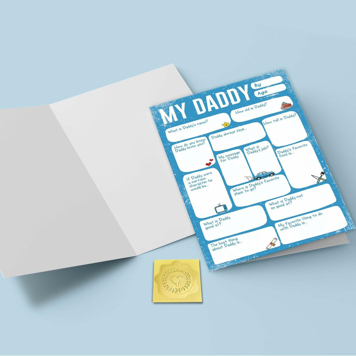 CSMOSJgreetings DIY Father’s Day Card Fill in the Blank Thank You Card from Son