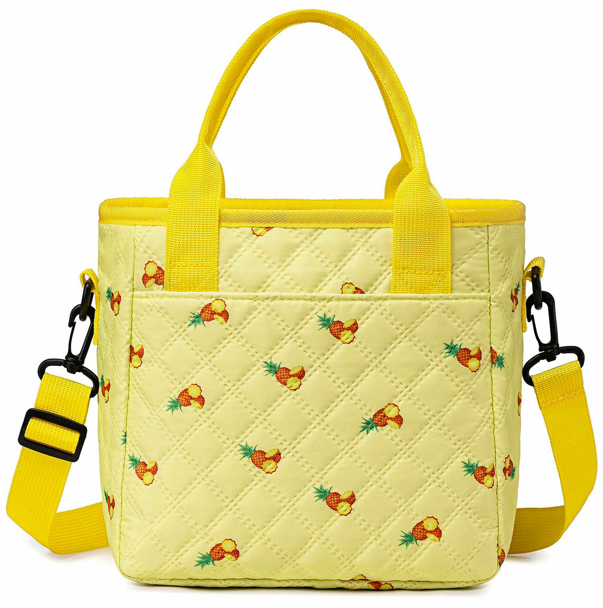 TuErCao Pineapple Insulated Lunch Box Small Portable Lightweight Nylon