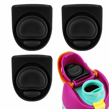 PEUTIER 3pcs Black Stopper for Owala FreeSip Bottle Lid Seal Silicone Plug