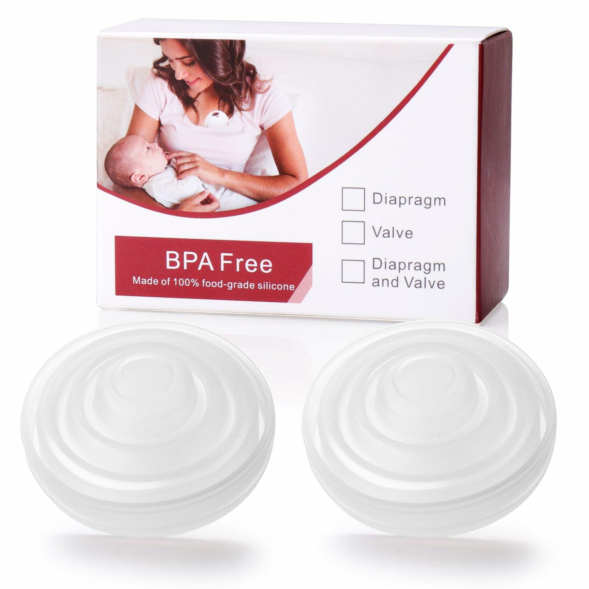 Mity rain 2pcs Silicone Diaphragm for Momcozy M5 Breast Pump Replacement Parts