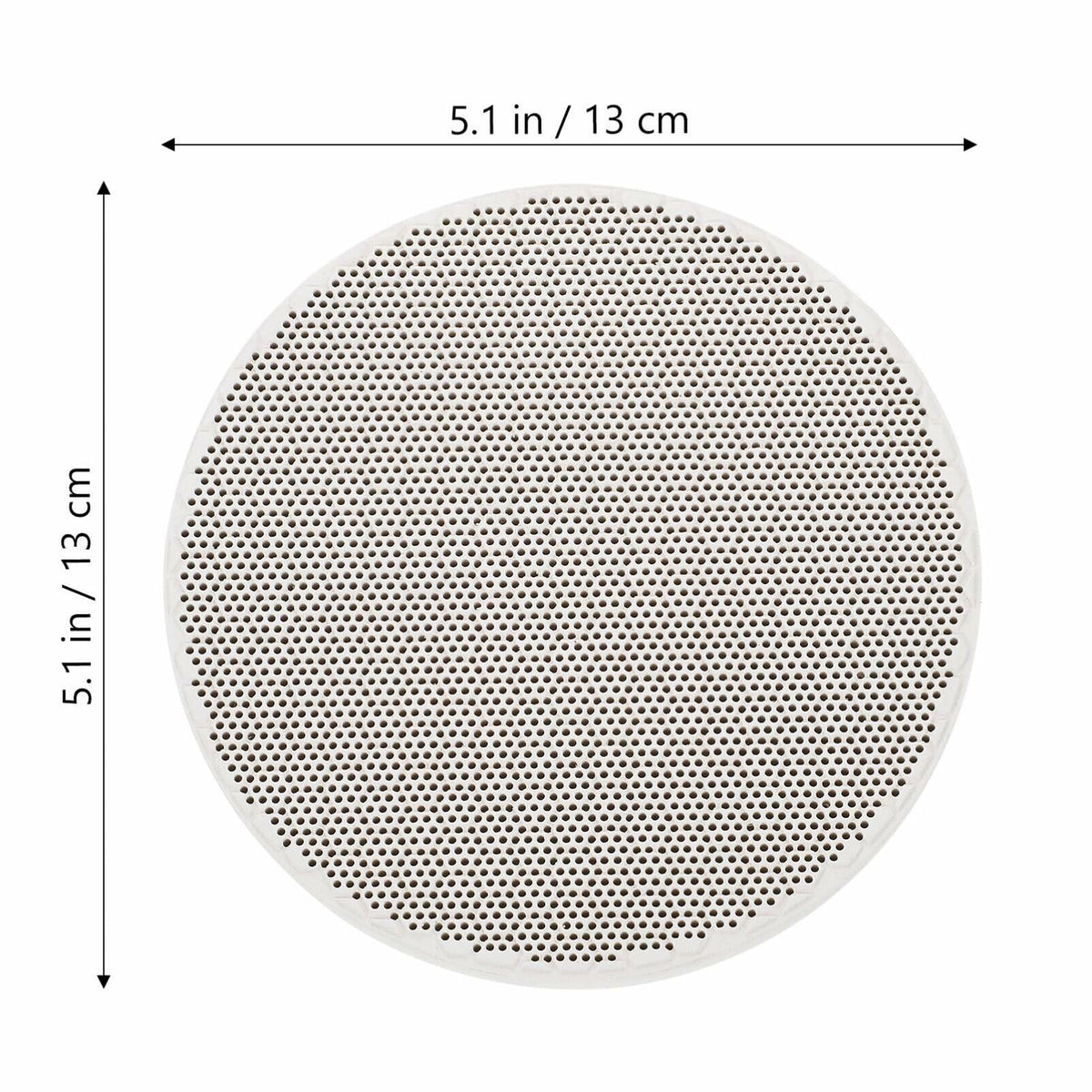 Tofficu Quartz Honeycomb Soldering Board Round 5.11x5.11x0.47in 2pcs As Shown