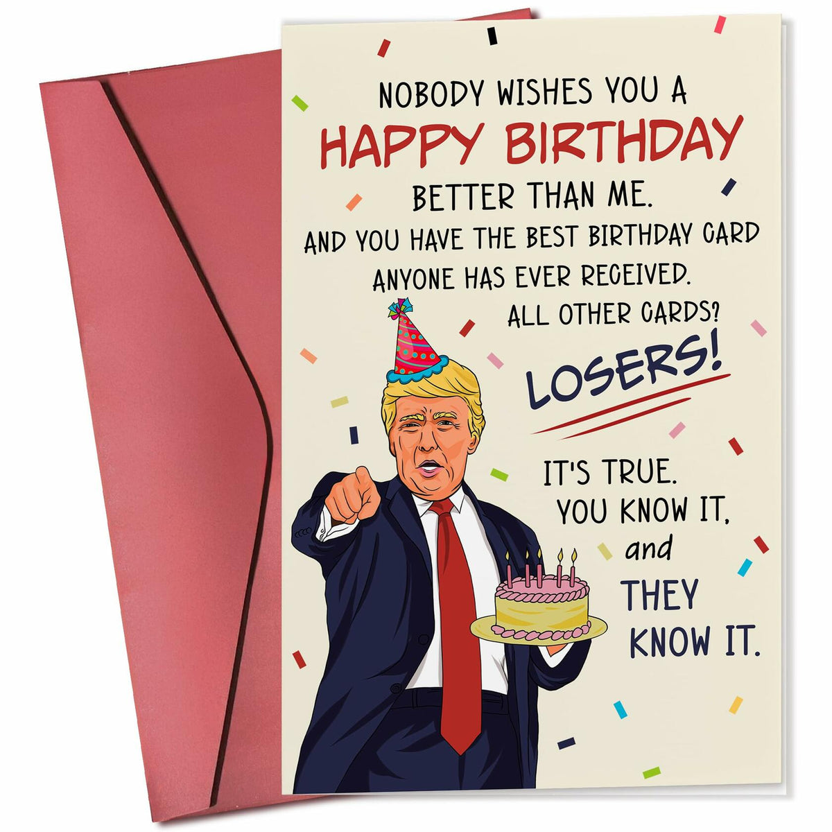 Pawzity Funny Fathers Day Card for Dad 5.3x8in Red Envelope Single