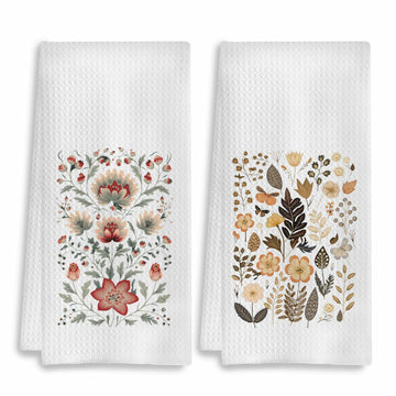 COWEB Pink Cheetah Decorative Hand Towels Set of 2 16x24 Inches
