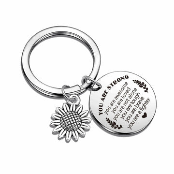 ASANHAO Get Well Soon Keychain Cancer Survivor Support Gift 1.18″