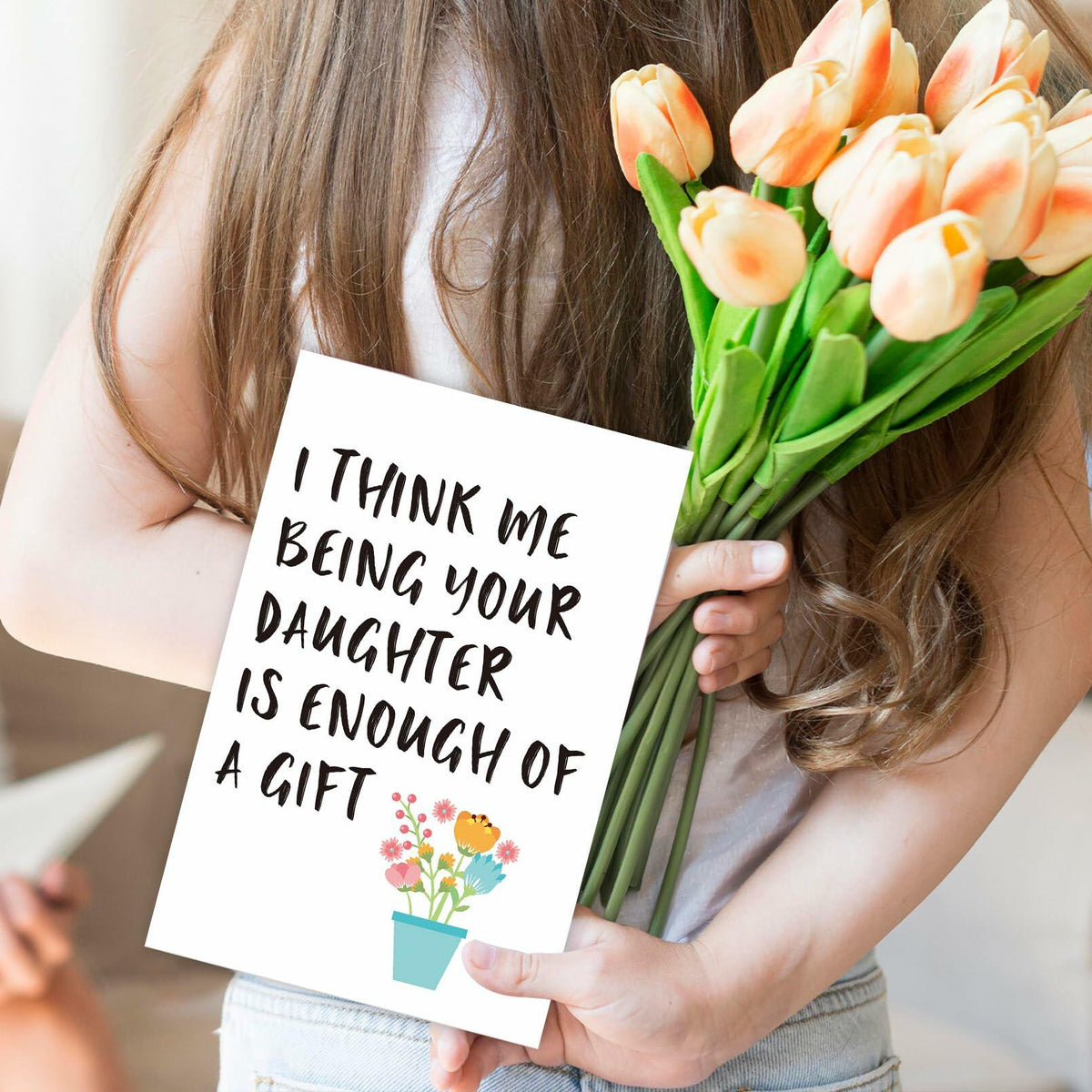 CSMOSJgreetings Mothers Day Card from Daughter Cheeky Gift Color #1
