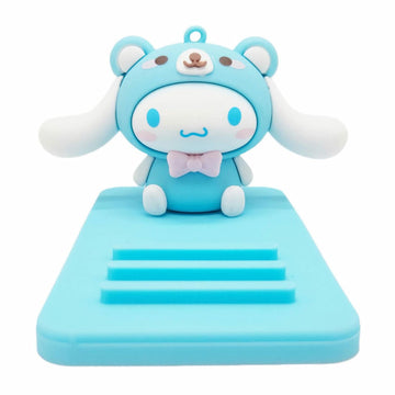 Sicpfuj Cute Phone Stand Desk Cell Phone Holder Blue Polyvinyl Chloride